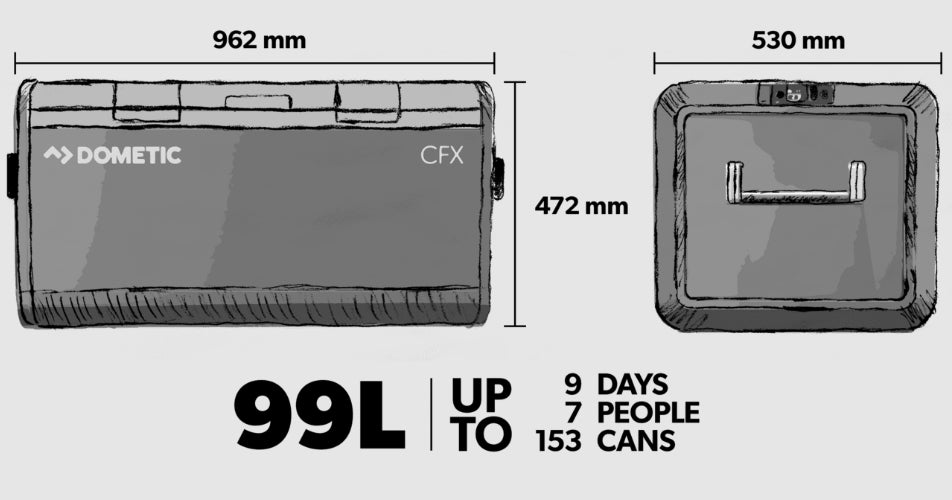 Dometic CFX3 100 99L Portable Fridge Freezer