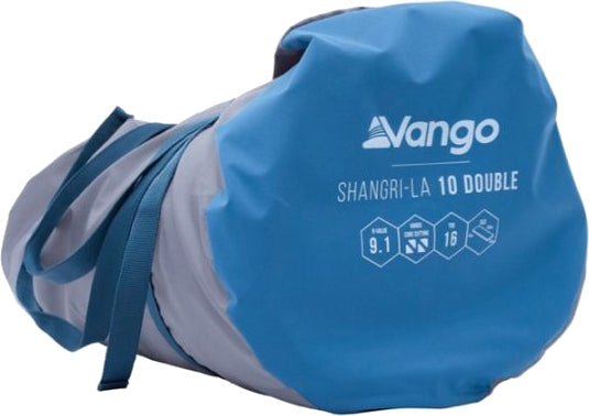 Vango Shangri-La II 10 Double - Sleep Mat - Cloud Grey / Sky Blue