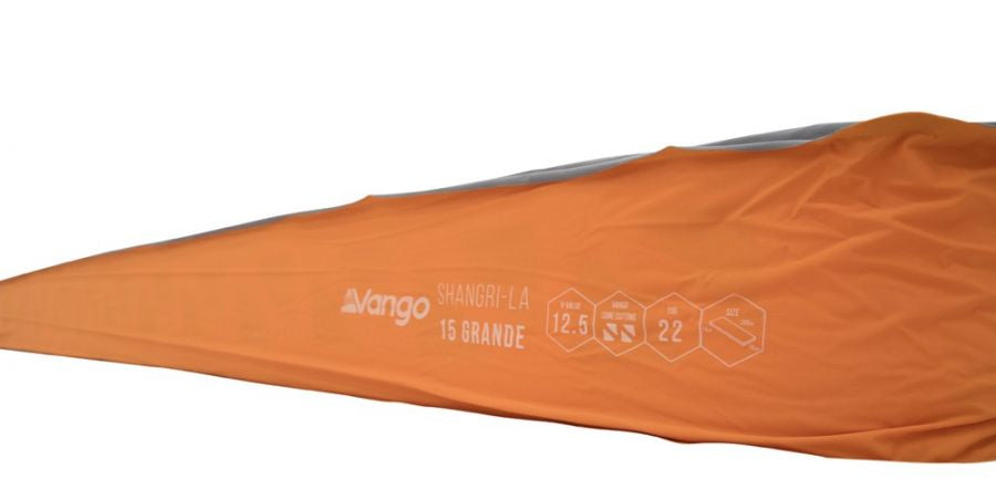 Vango Shangri-La II 15 Grande - Sleep Mat - Cloud Grey / Orange