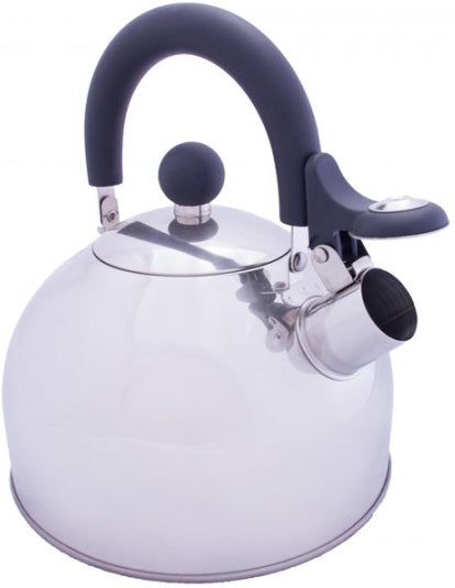 Vango 1.6L Stainless Steel kettle with folding handle - Silver