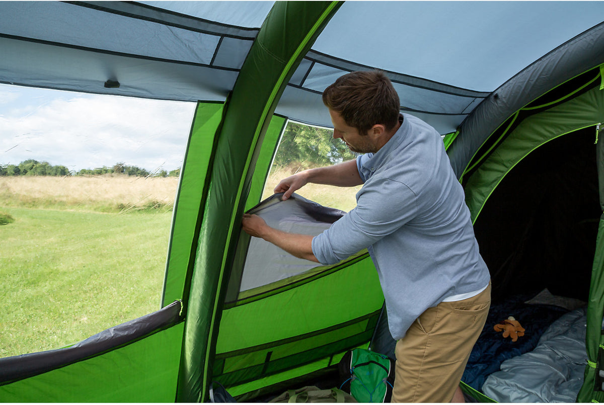 coleman weathermaster 6xl air tent Coleman Weathermaster 6 XL Air BlackOut Bedroom Family Tent