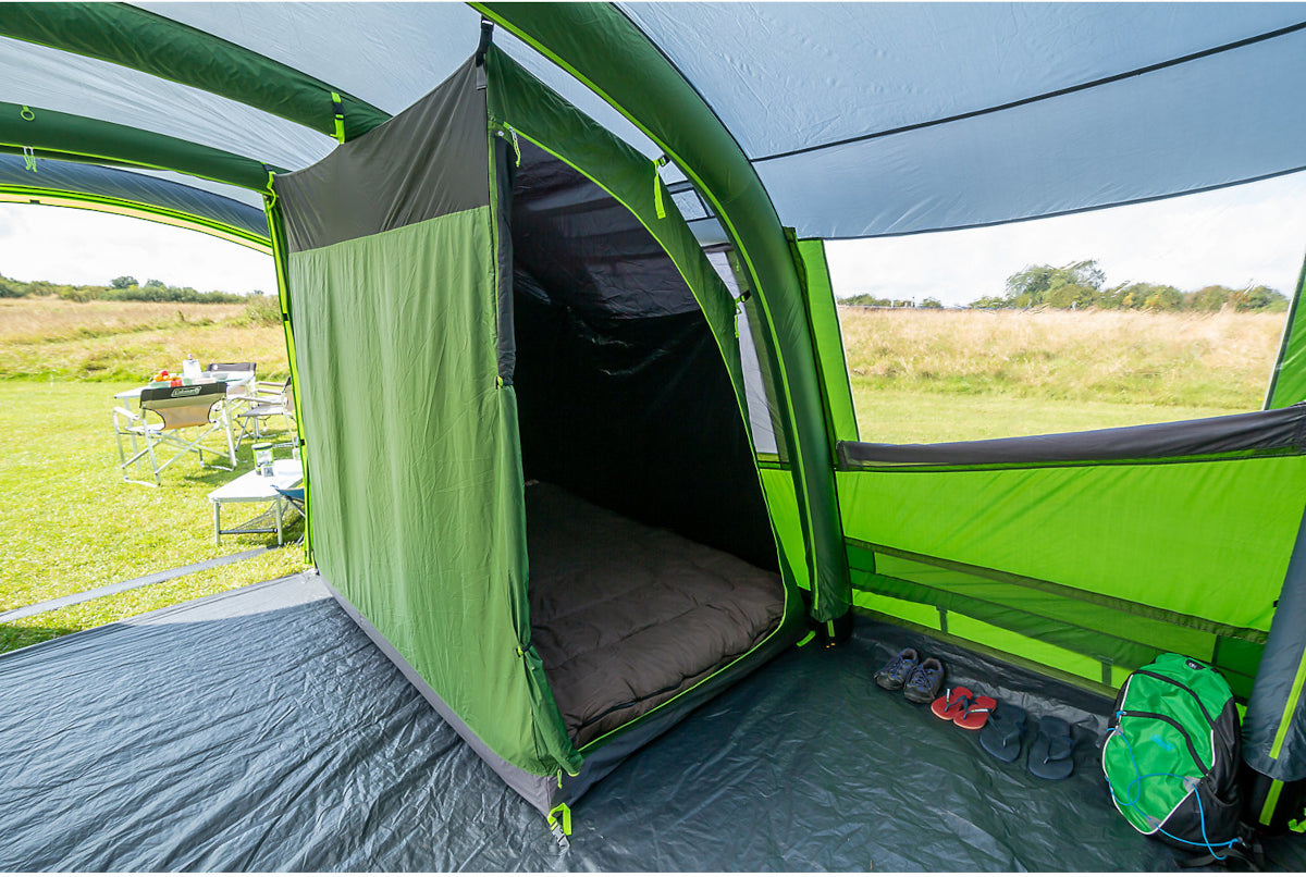 Inflatable tent with outlet blackout bedroom