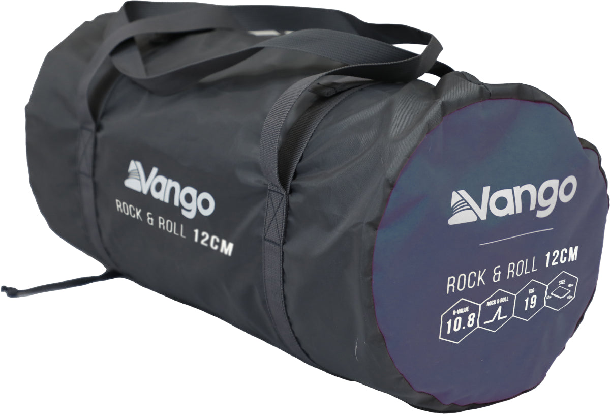 Vango Rock & Roll 12cm Self-Inflating Sleeping Mattress - Shadow Grey