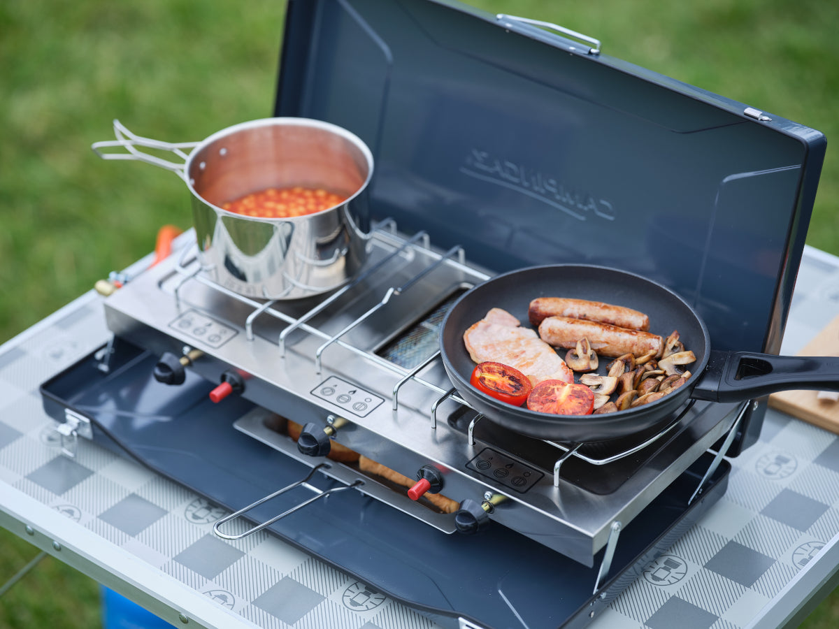 Campingaz Elite Camping Chef Double Burner and Grill / Stove