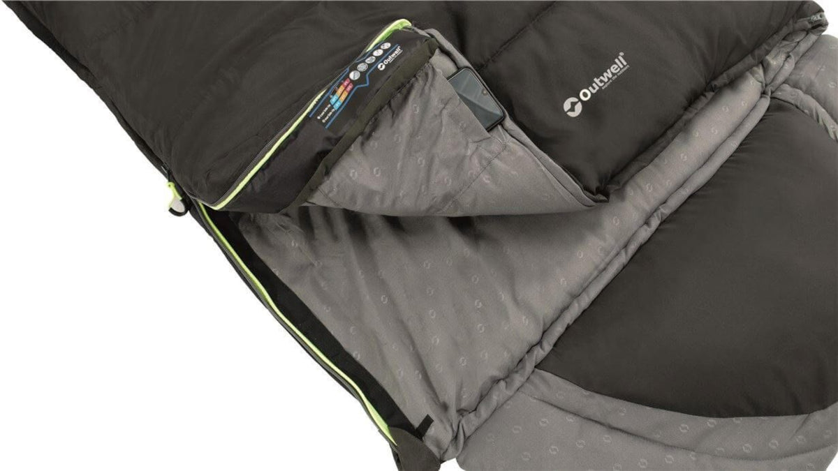 Outwell Sleeping Bag Contour Midnight Black - Left Zipper