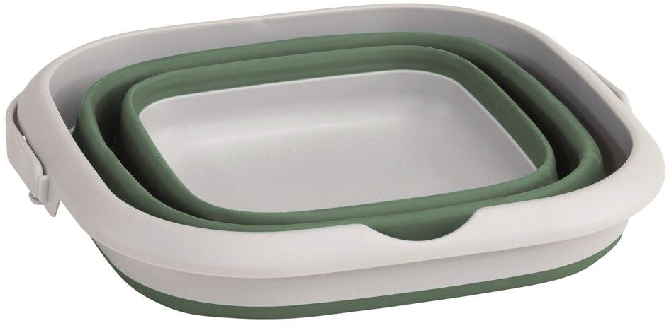 Outwell 651121 Collaps Bucket Square W/Lid Shadow Green