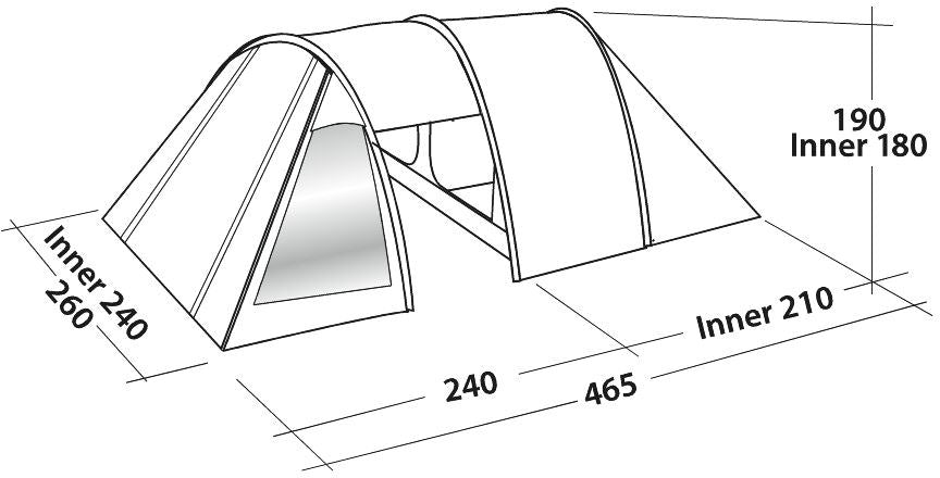 Easy Camp Tent Galaxy 400 Steel Blue