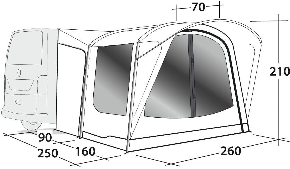 Outwell Vehicle Awning Waystone 160