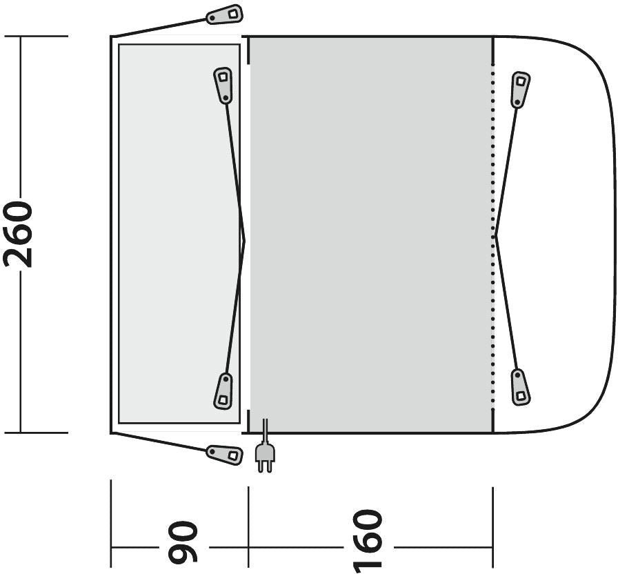 Outwell Vehicle Awning Waystone 160