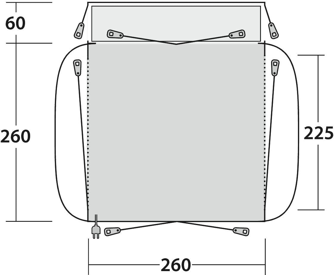 Outwell Vehicle Awning Milestone Lux