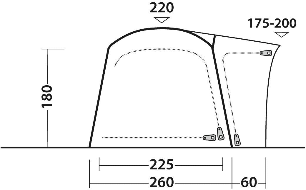 Outwell Vehicle Awning Milestone Lux