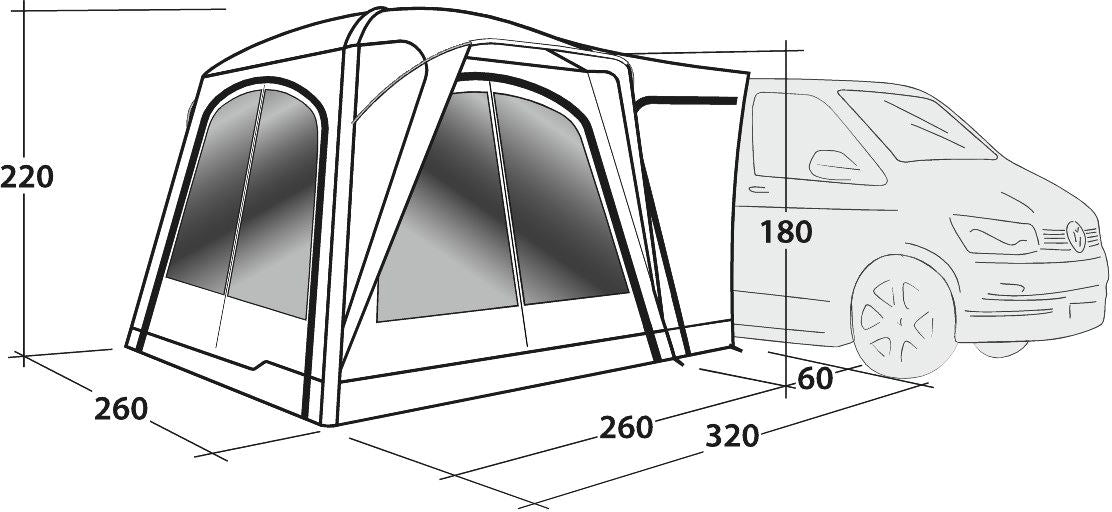 Outwell 111243 Vehicle Awning Bremburg Air