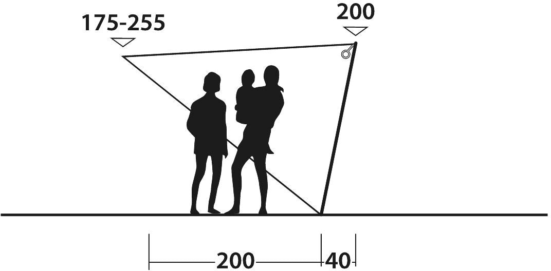 Outwell Vehicle Touring Canopy Easily Pitched Shelter With Attachment Heights 180-240cm