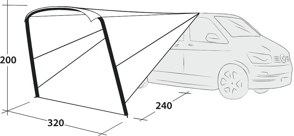 Outwell 111253 Vehicle Touring Canopy Air