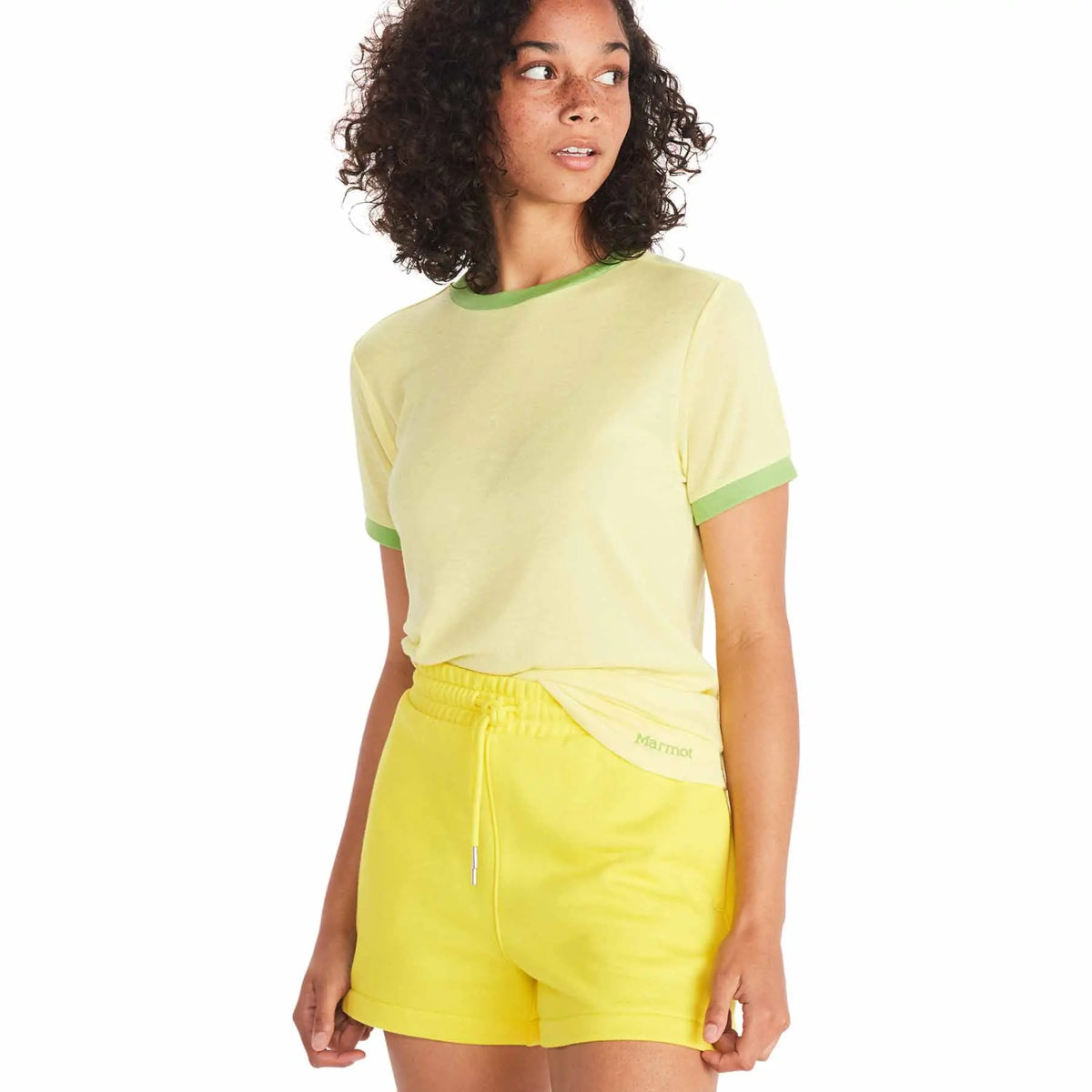 Marmot Women's Switchback Short Sleeve - Light Yellow/Kiwi