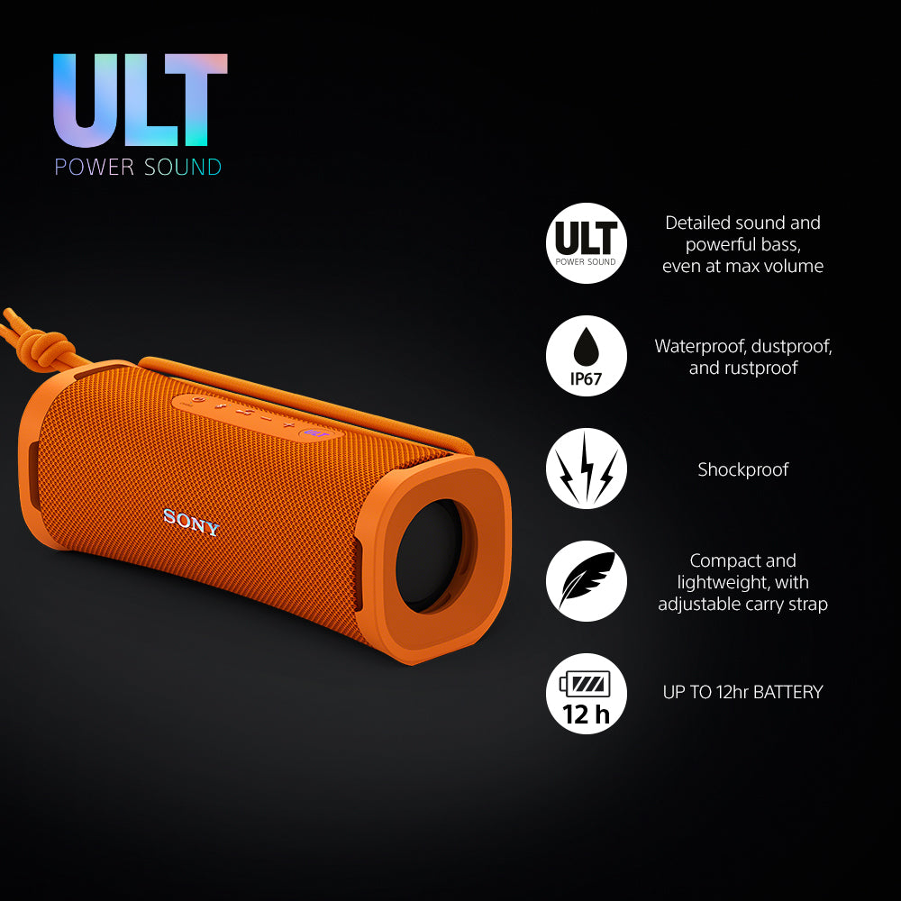 Sony SRS-ULT10D Orange ULT POWER SOUND series ULT FIELD 1 Wireless Speaker