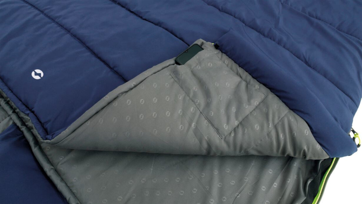 Outwell OPEN BOX Sleeping Bag Contour Lux Double Imperial Blue