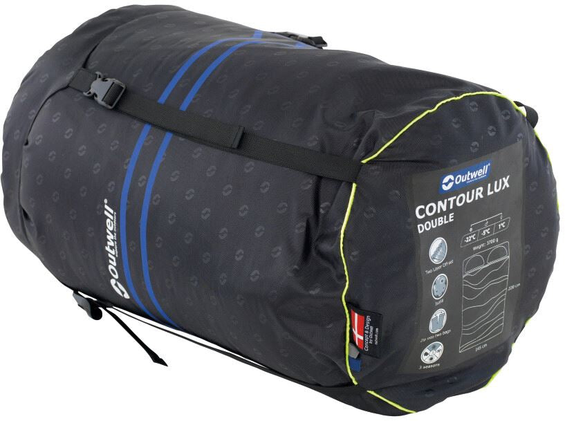 Outwell OPEN BOX Sleeping Bag Contour Lux Double Imperial Blue