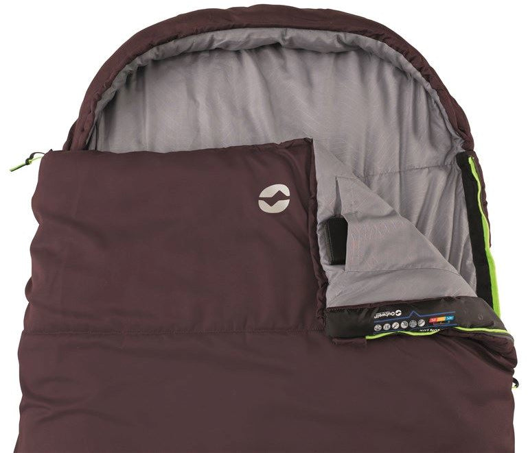 Outwell OPEN BOX Sleeping Bag Campion Lux Aubergine "L"