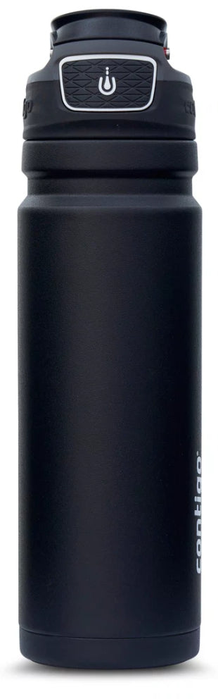 Contigo 2155965 Free Flow AUTOSEAL Vacuum-Insulated Water Bottle, 700 ml - Black