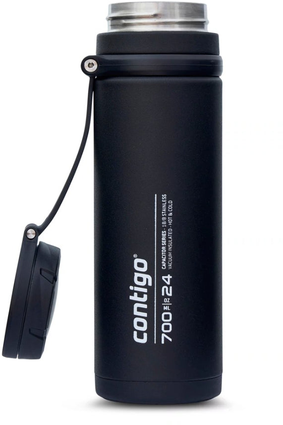 Contigo 2156007 Fuse THERMALOCK Vacuum-Insulated Water Bottle, 700 ml - Black
