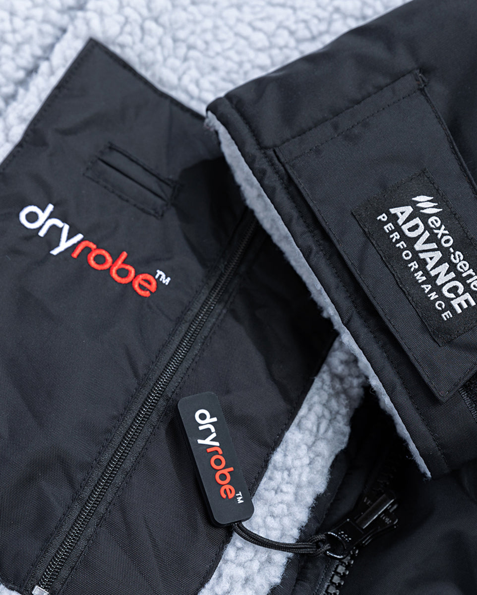 dryrobe Advance Long Sleeve V3 - Black Grey