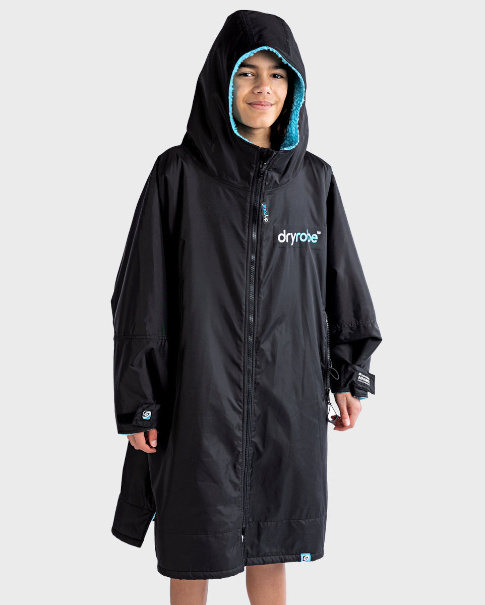 dryrobe Advance - Kids - Long Sleeve V3 - Black Blue