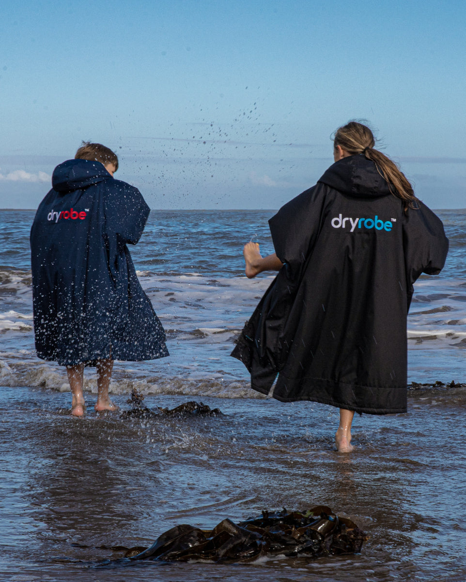 dryrobe Advance - Kids - Long Sleeve V3 - Black Blue