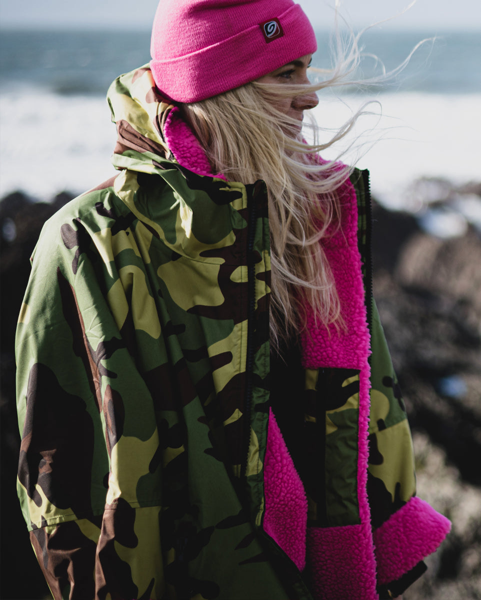 dryrobe Advance Long Sleeve V3 - Camo Pink