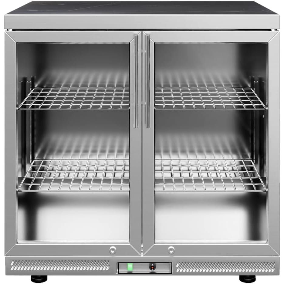 Whistler Grills Oaksey 6-Burner Kitchen with Double Door Fridge, Sink and Gas Bottle Cabinet - Stainless Steel