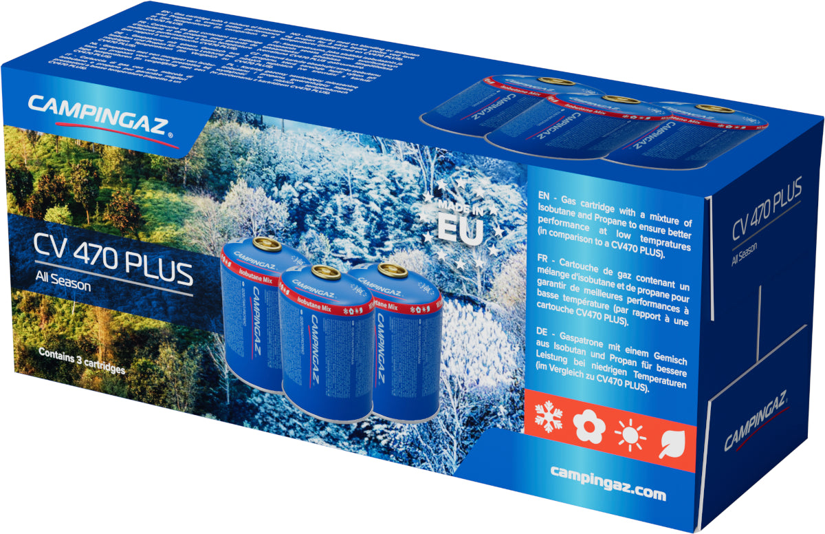 Campingaz CV 470 Plus All Season Gas Cartridge - 3 Pack