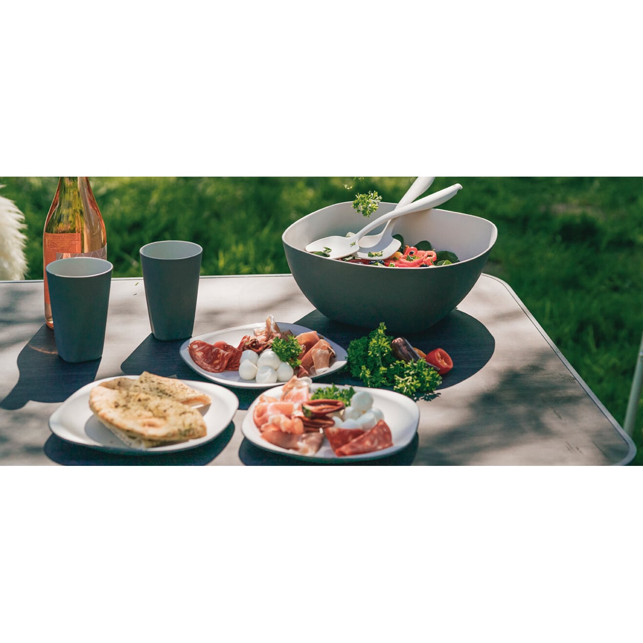 Outwell Gala 4 Person Dinner Set - Shadow Green