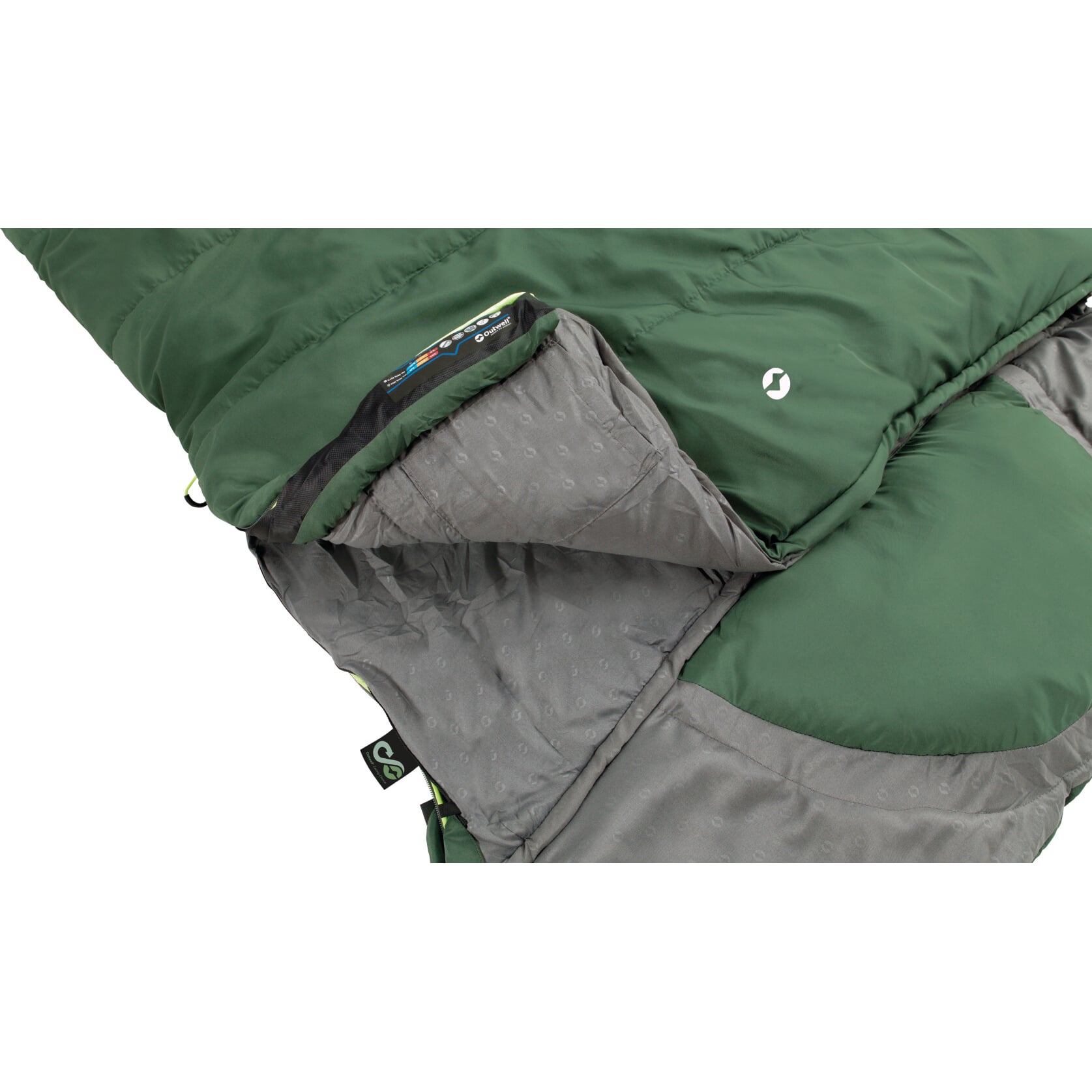 Outwell Contour Lux XL Green Single Sleeping Bag