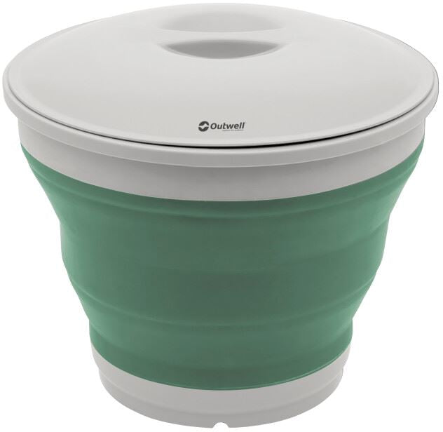 Outwell Collaps Bucket Round w/Lid Shadow Green