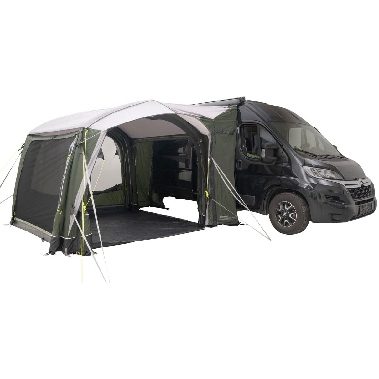 Outwell Crossville 250SA | Free standing and parallel-mounted Drive-Away Air Awning with 1 living room