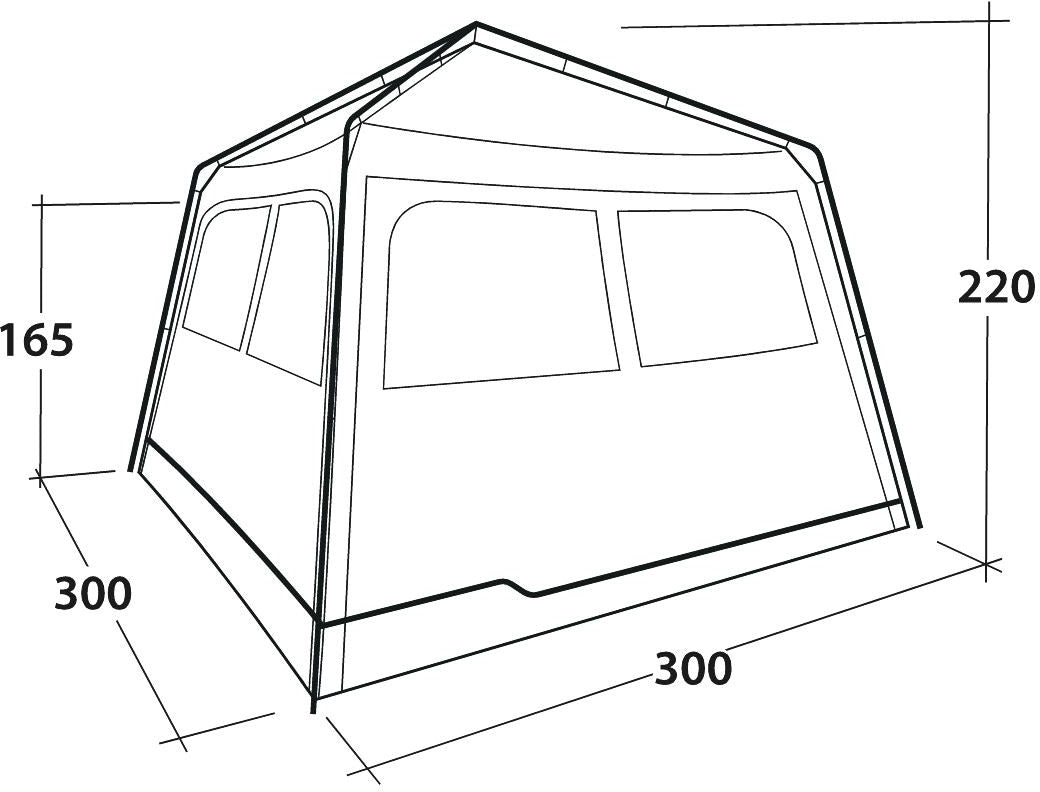 Outwell Fastlane 300 Shelter With Rapid-Pitch Fast System