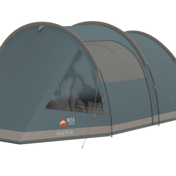 Vango Beta 450XL 4-Man, 3-Pole Tunnel Tent - Mineral Green