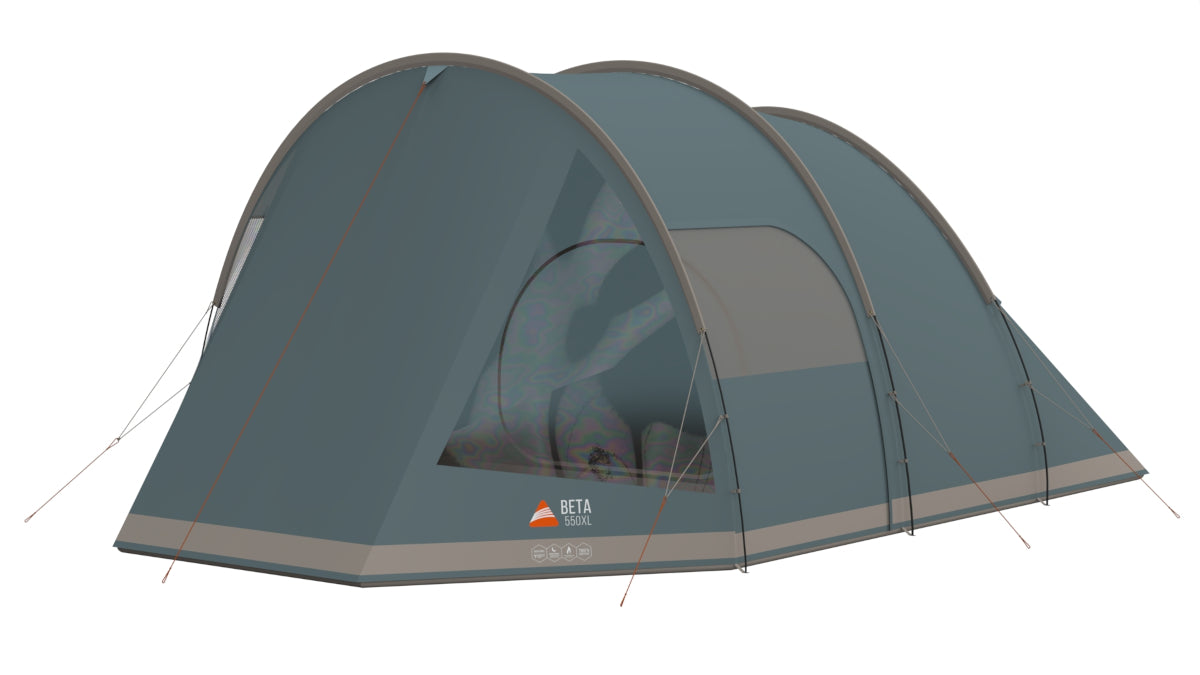 Vango Beta 550XL 5-Man, 3-Pole Tunnel Tent - Mineral Green