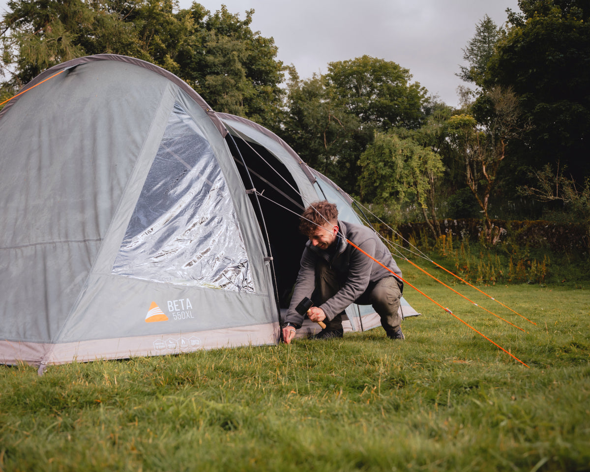 Vango Beta 550XL 5-Man, 3-Pole Tunnel Tent - Mineral Green