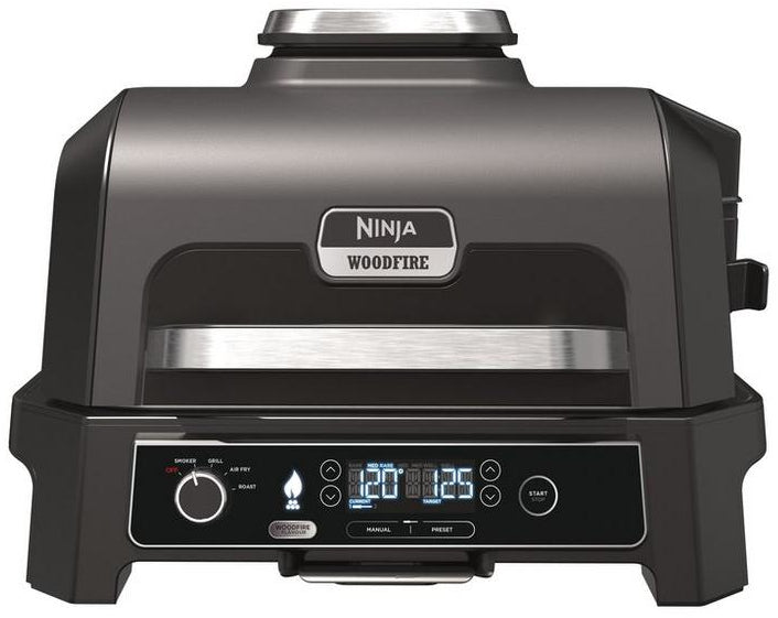 Ninja OG850UK Woodfire XL Electric BBQ Grill & Smoker - Black/Grey