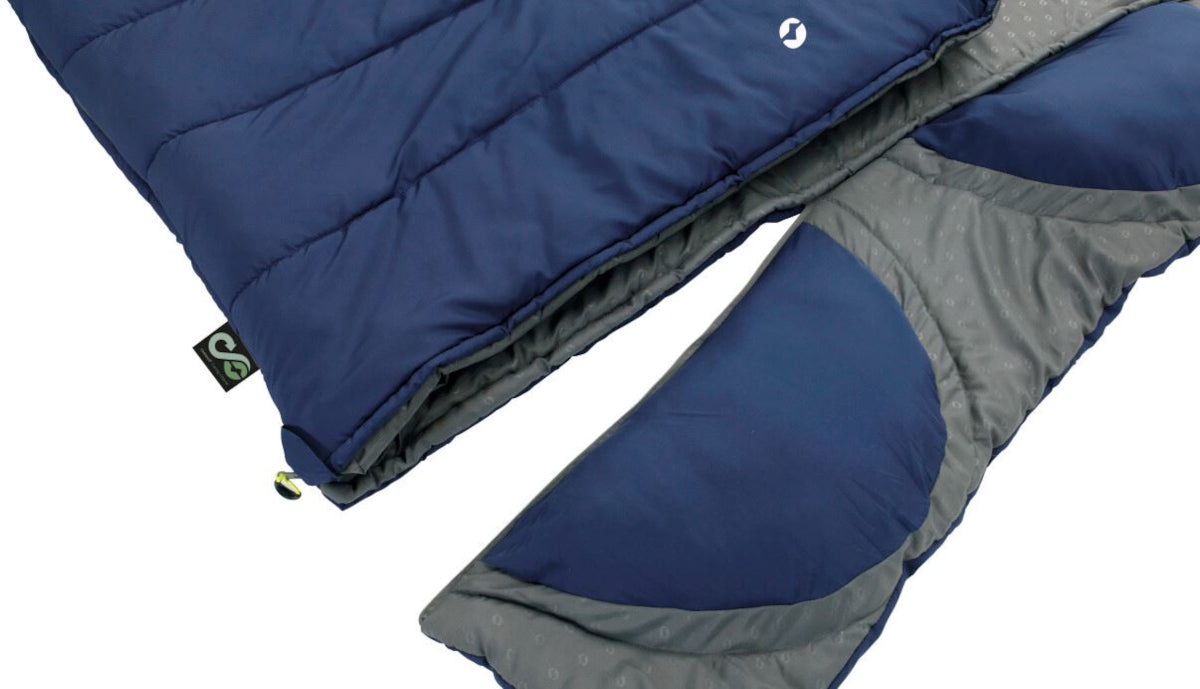 Outwell Contour Lux Double Sleeping Bag - Imperial Blue