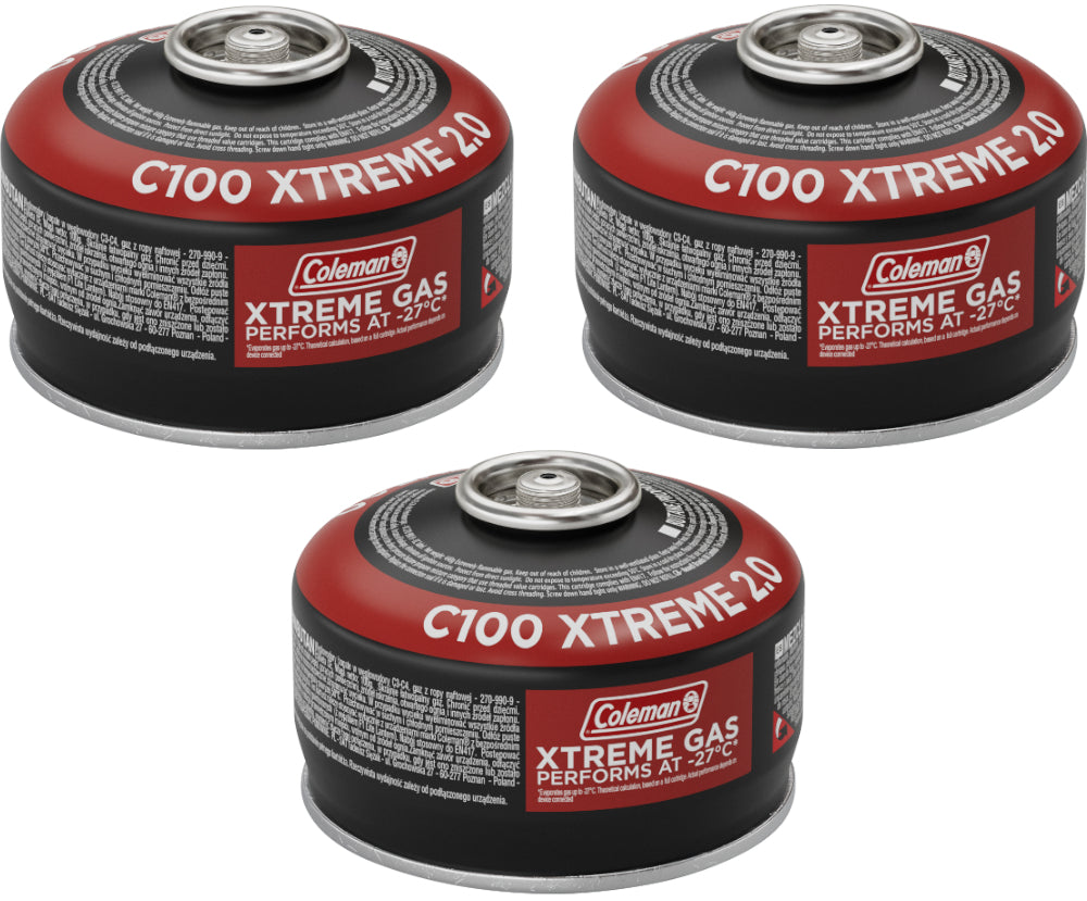 Coleman C100 Xtreme Gas Cartridge - 3 Pack