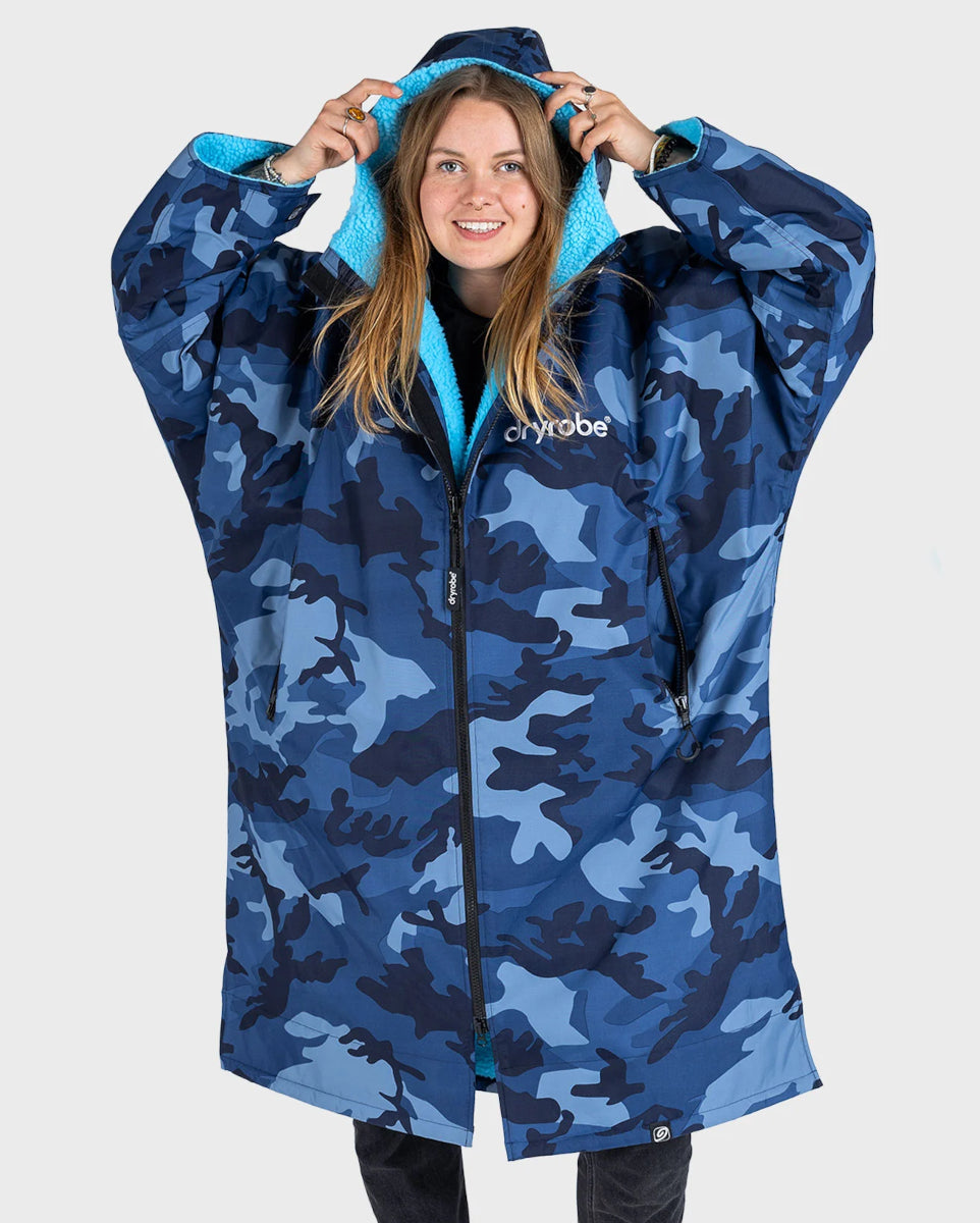 dryrobe Advance Long Sleeve V3 - Blue Camo Blue