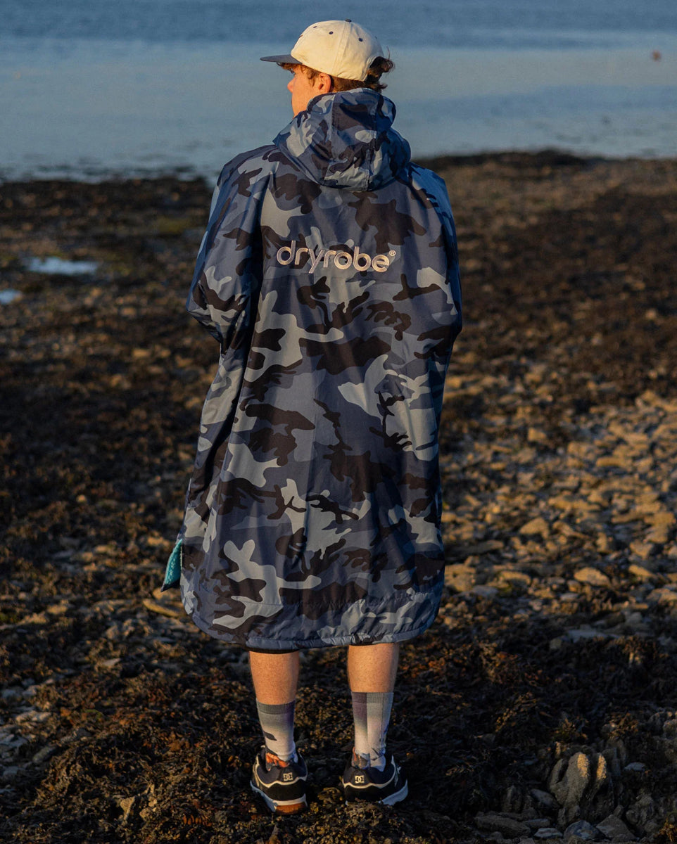 dryrobe Advance Long Sleeve V3 - Blue Camo Blue