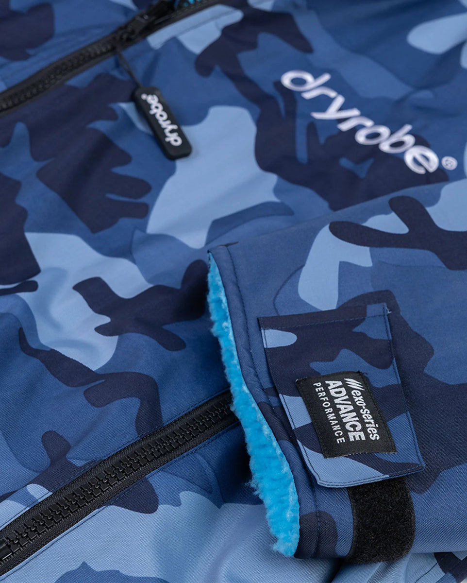 dryrobe Advance Long Sleeve V3 - Blue Camo Blue