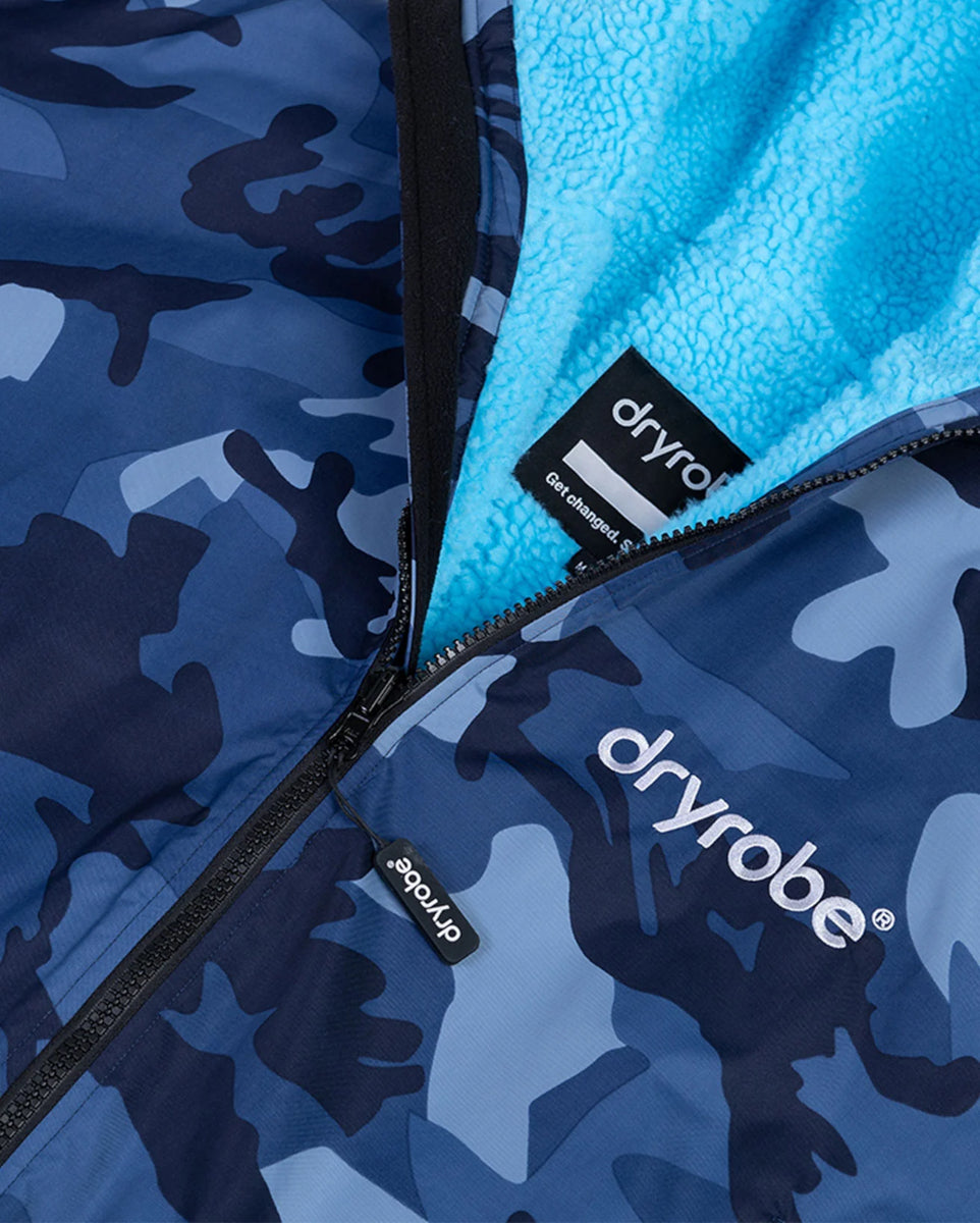 dryrobe Advance Long Sleeve V3 - Blue Camo Blue