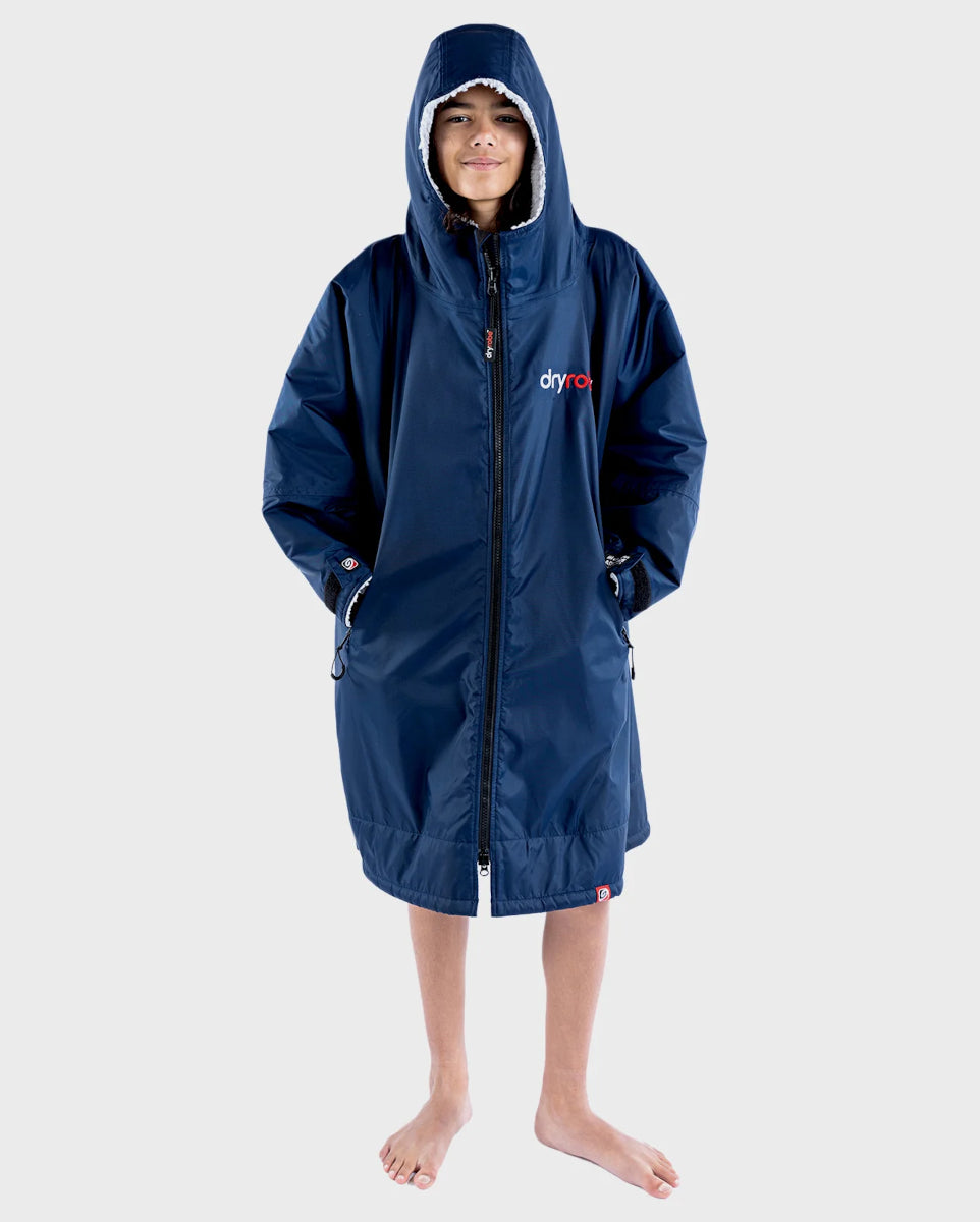 dryrobe Advance - Kids 10-13 - Long Sleeve V3 - Navy Grey