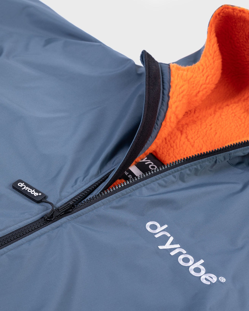 dryrobe Advance Long Sleeve V3 - Dark Grey Orange