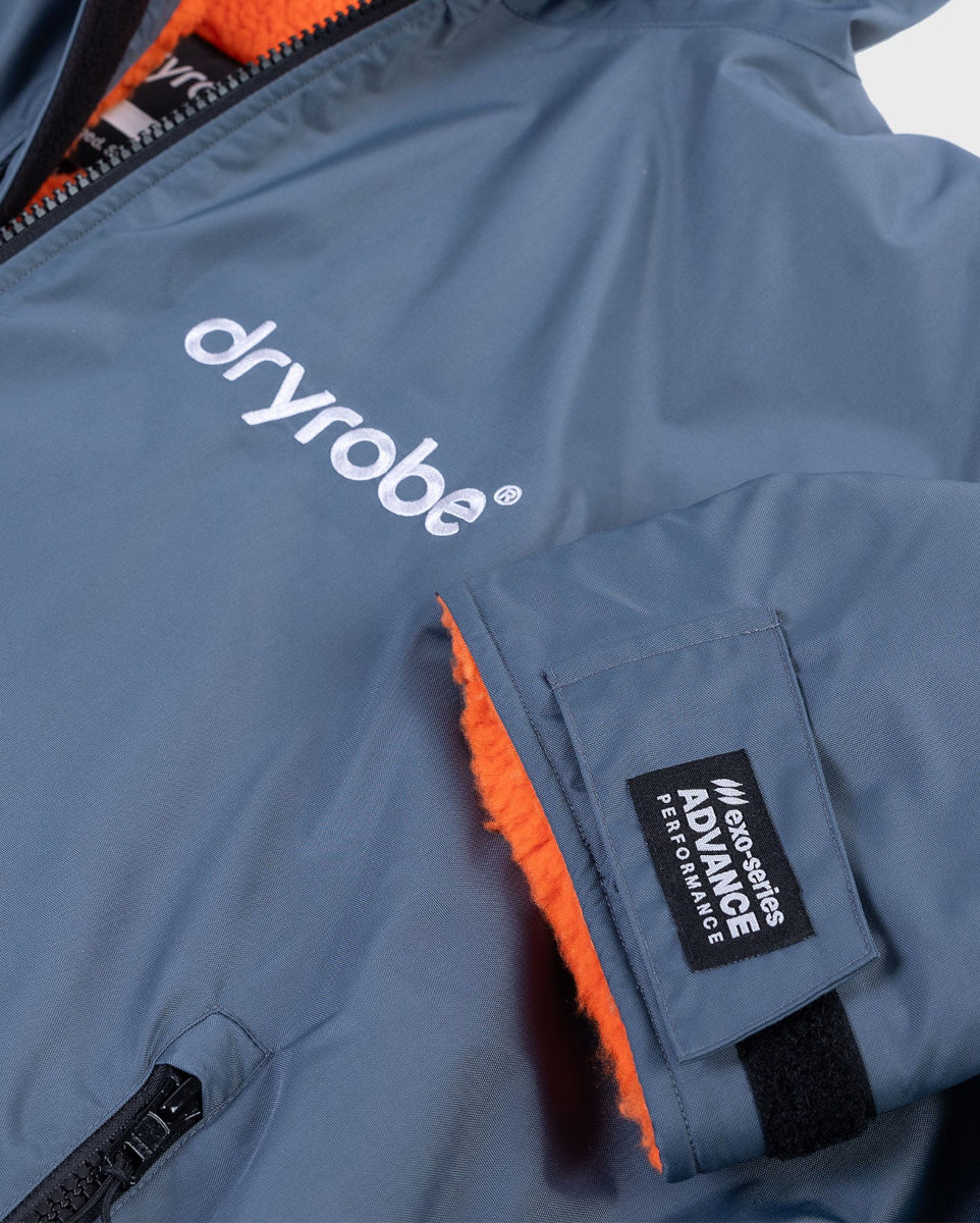 dryrobe Advance Long Sleeve V3 - Dark Grey Orange