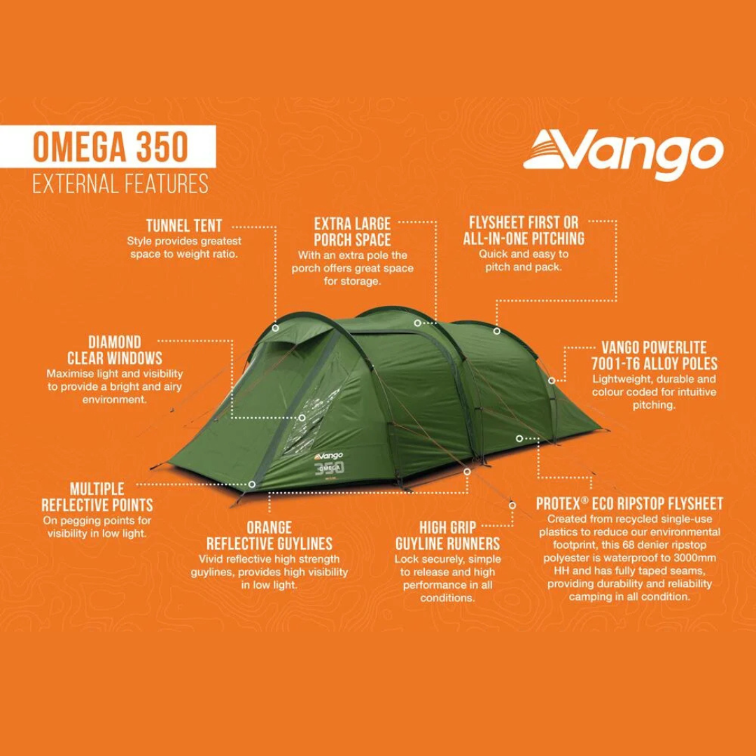 Vango Omega 350 - 3-Man Tent